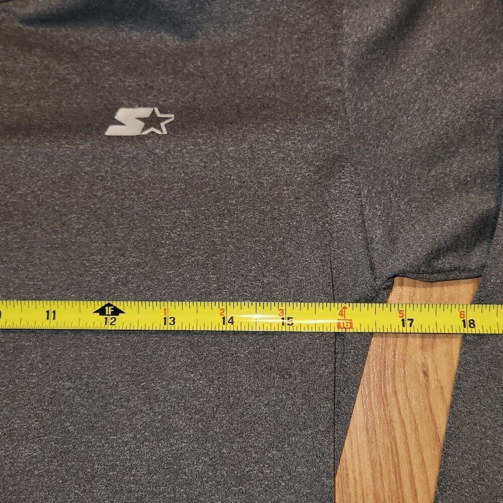Starter Training Shirt Women's Size M Gray Long Sleeve Crew Neck Quick Dri Star - Picture 4 of 7